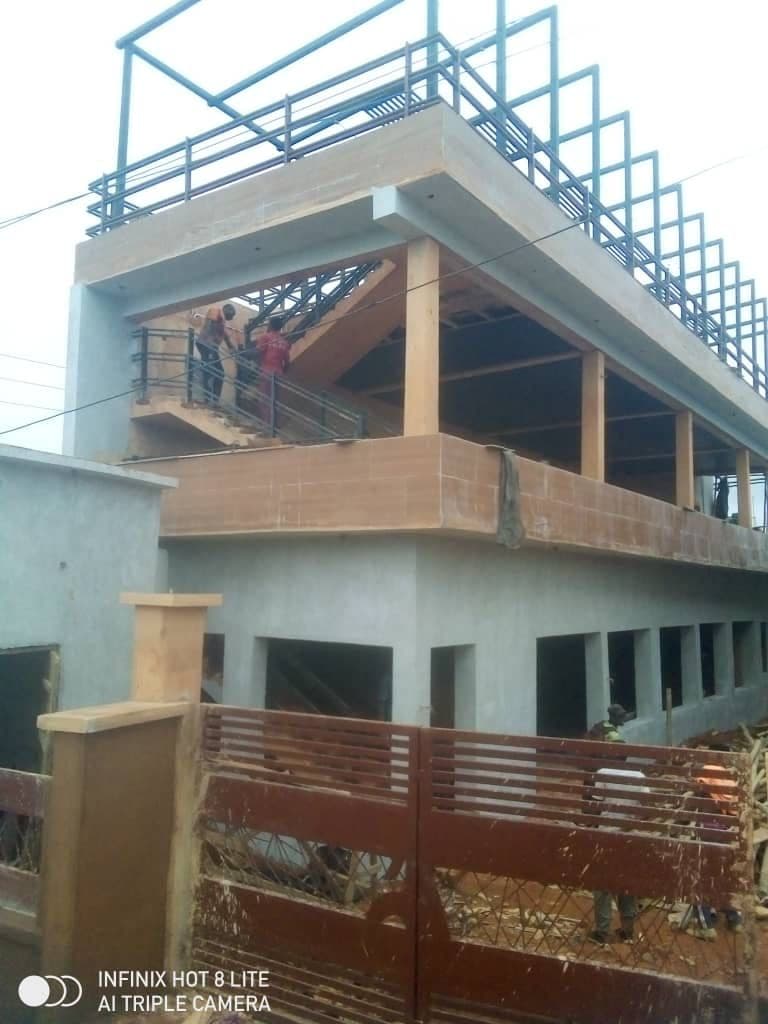 A picture of a semi-completed building which was made by ASE construction limited
