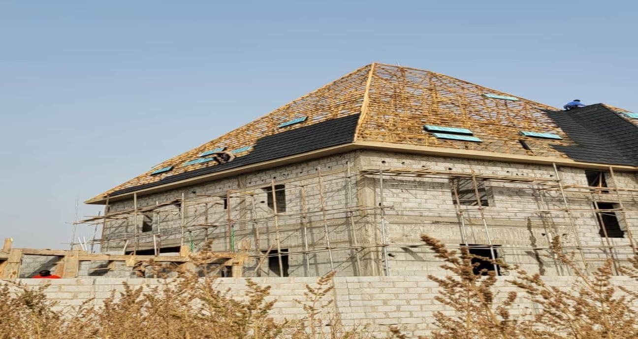 A picture of a semi-completed building which was made by ASE construction limited